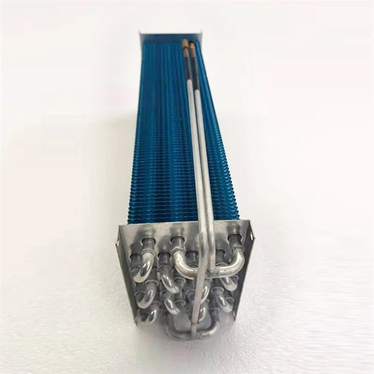 Blue Aluminum Tube Aluminum Fin Condenser